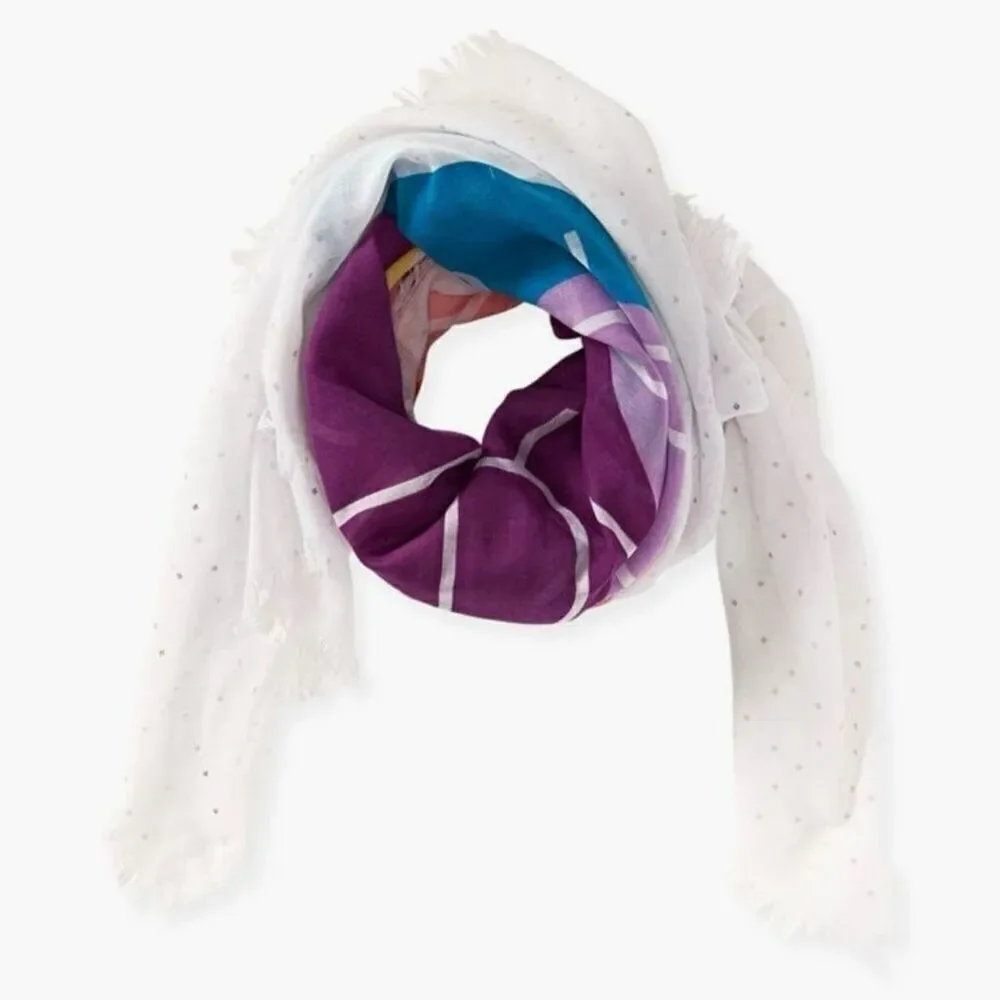 NWT Vintage Aeropostale Be True To You Rainbow Colors Pride Scarf Wrap Pashmina